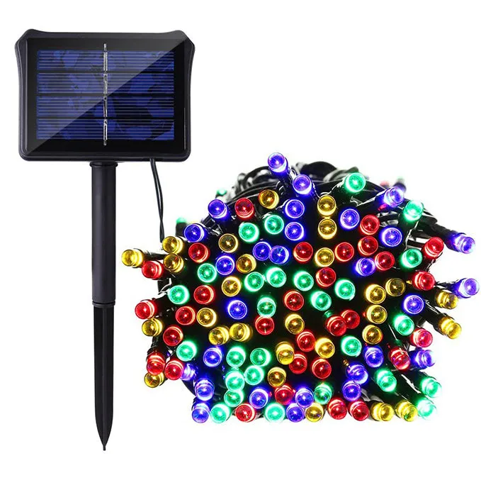 100 LED 32ft Solar Powered Outdoor String Light