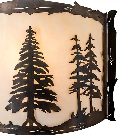 12"W Tall Pines Lodge Wall Sconce