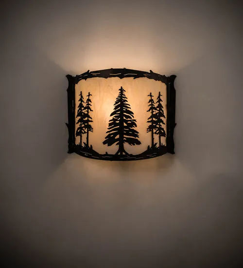 12"W Tall Pines Lodge Wall Sconce