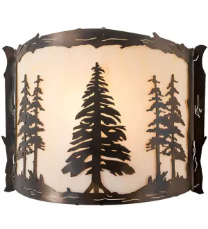 12"W Tall Pines Lodge Wall Sconce