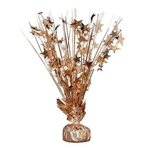 15" Starburst Balloon Weight Centerpiece - Rose Gold