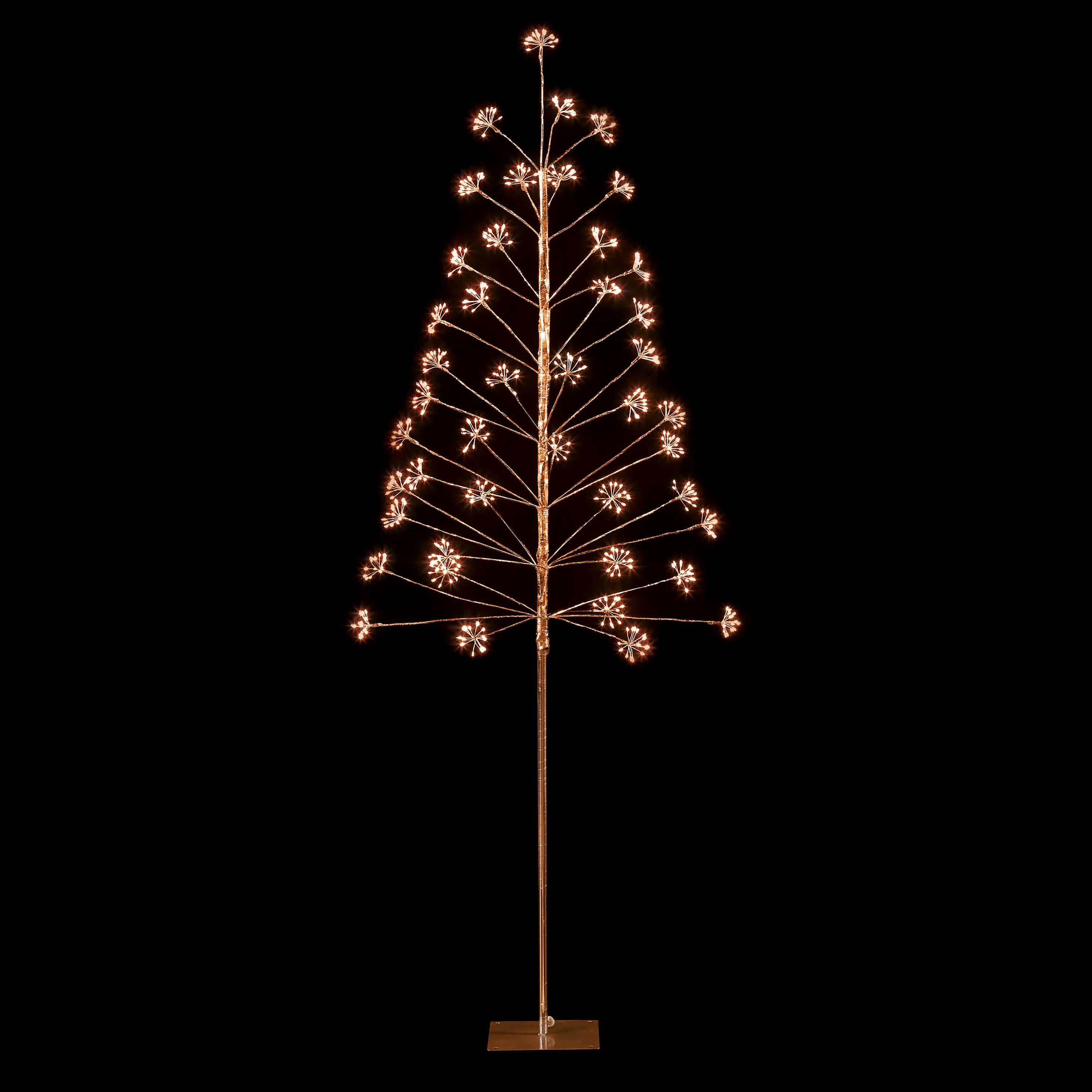 1.8 m Rose Gold Tree with 660L MicroBright Warm White LEDs