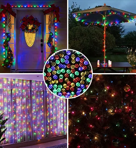 200 LED Solar Powered Outdoor String Light