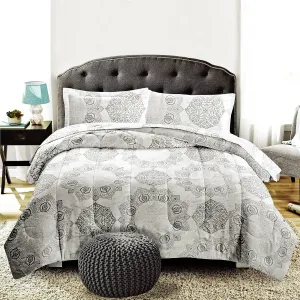 3-Piece Comforter Set-Assorted Prints