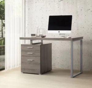 36314DWE Computer Desk in Dark Taupe