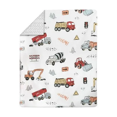 5pc Construction Truck Toddler Kids' Bedding Set Red and Blue - Sweet Jojo Designs