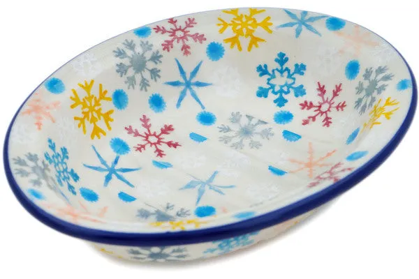 5" Soap Dish - Vintage Snow Fall