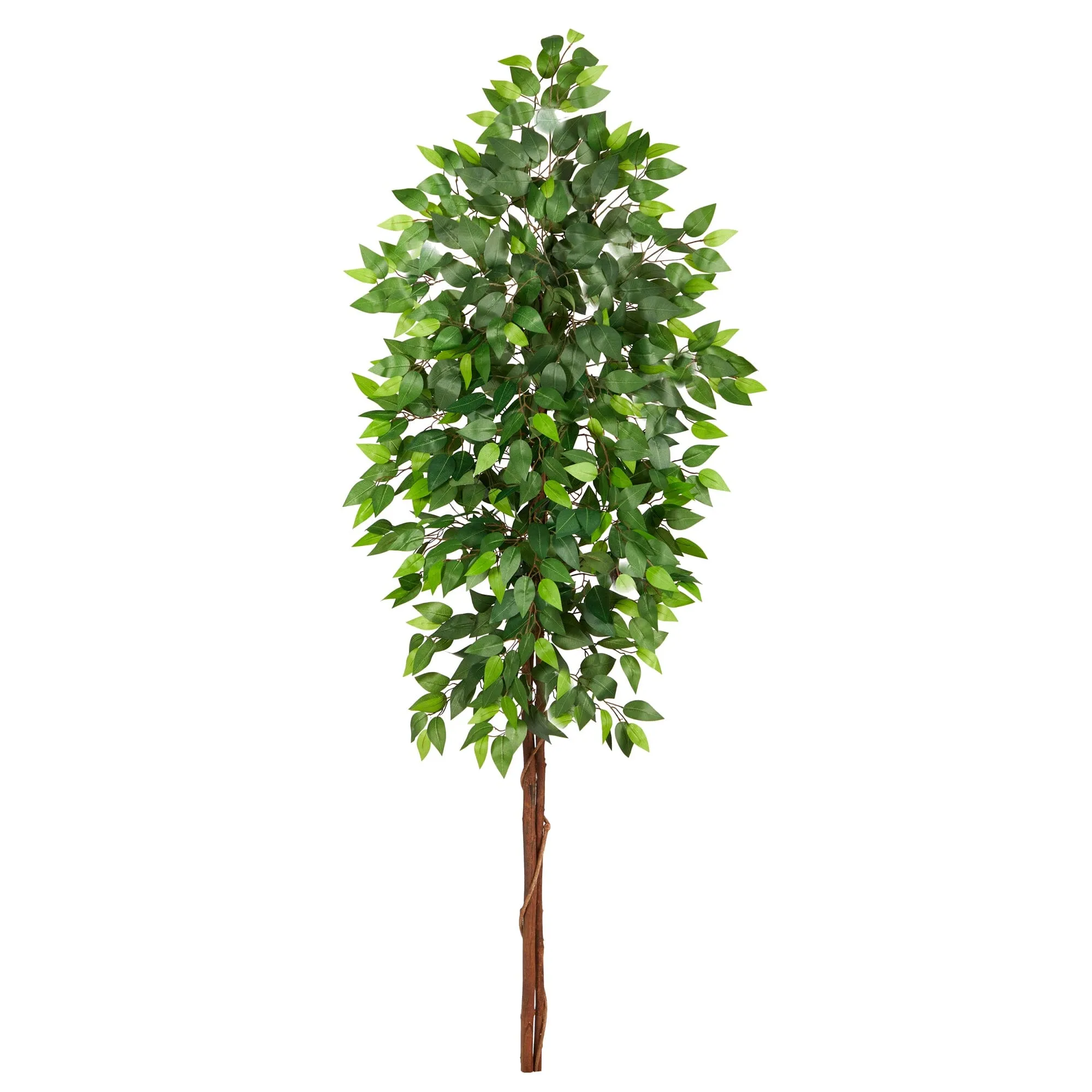 6’ Artificial Double Trunk Ficus Tree (No Pot)