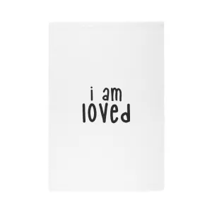 Affirmation Feminist pro choice Dobby Rug - I am loved black