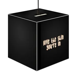 Affirmation Feminist pro choice Light Cube Lamp - Love the skin i_m in with effects