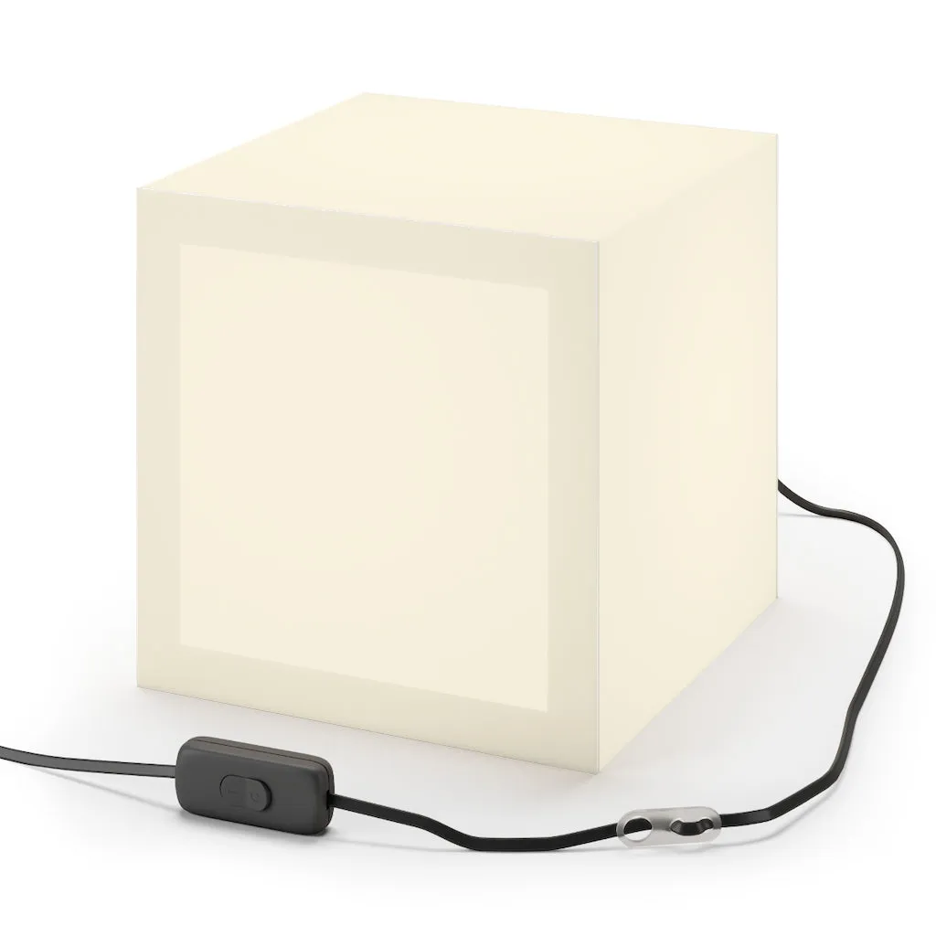 Affirmation Feminist pro choice Light Cube Lamp -  Love the skin You're in black