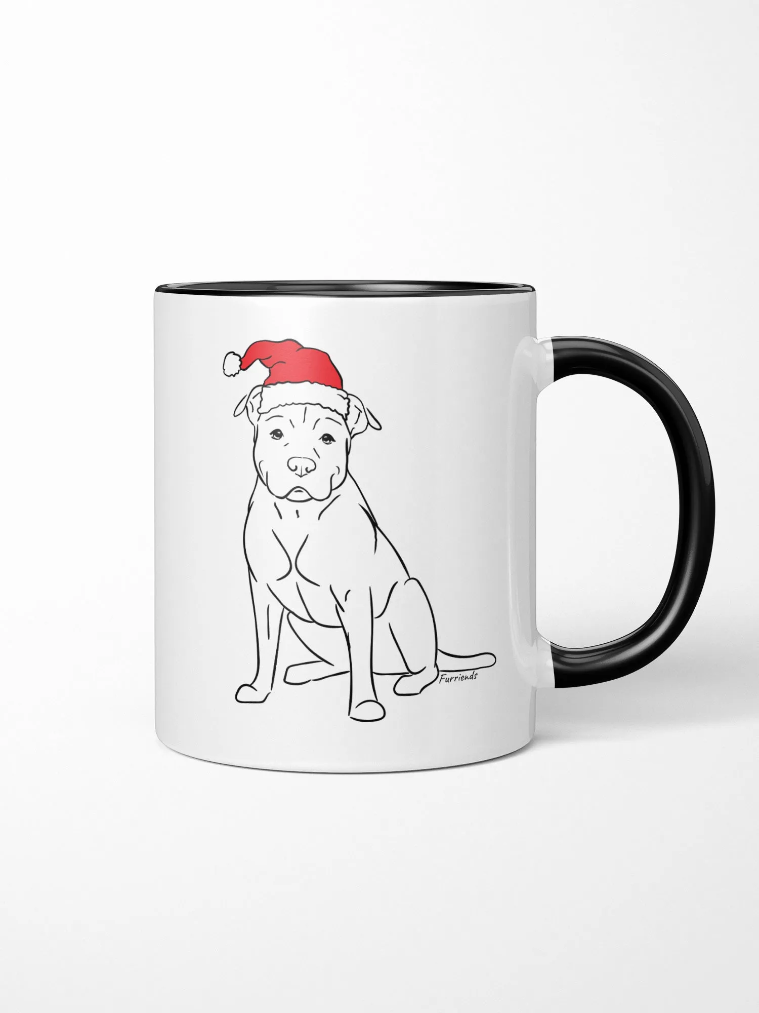 American Staffordshire Terrier Christmas Edition Ceramic Mug