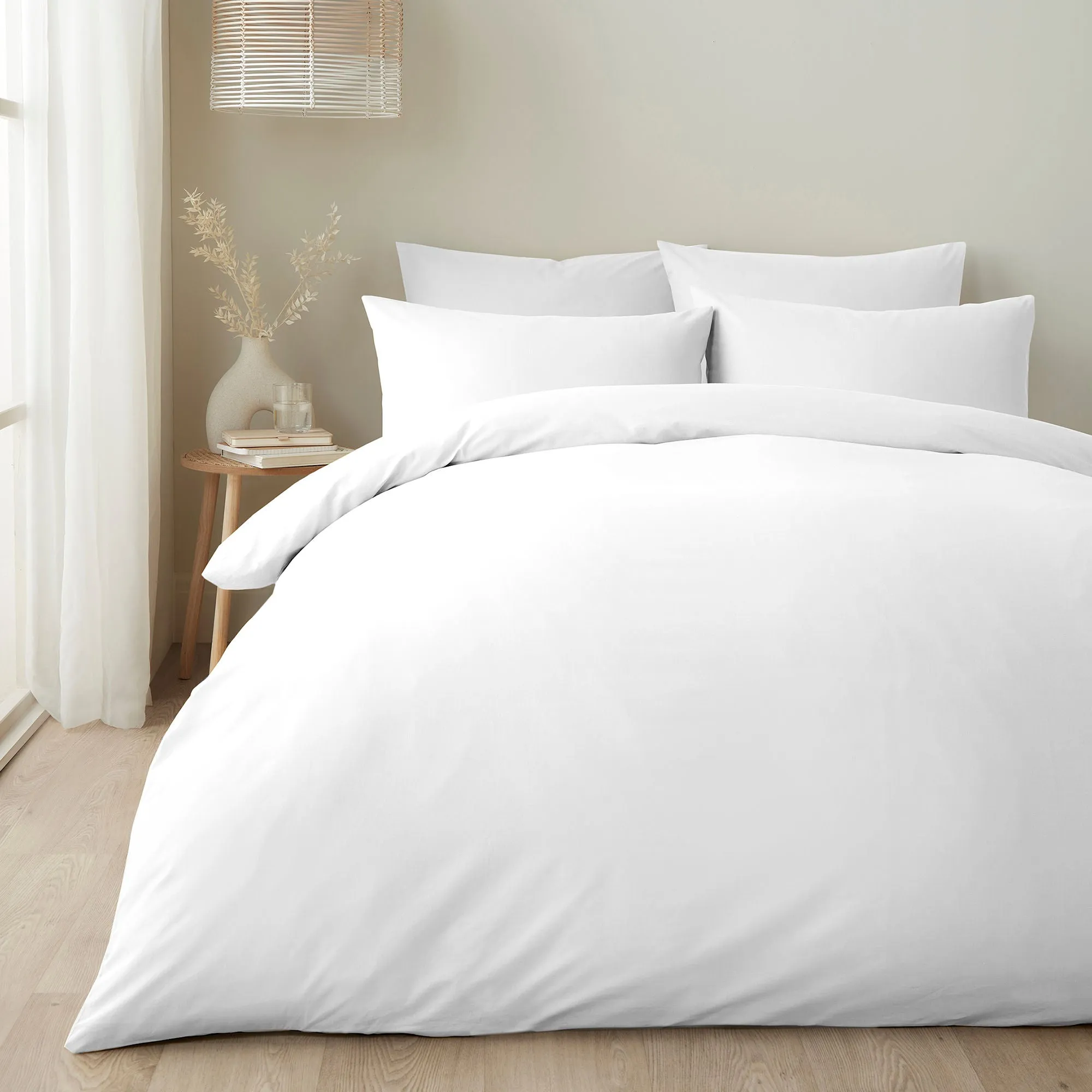 Appletree Pure Cotton Duvet Cover Set by Appletree Style in White