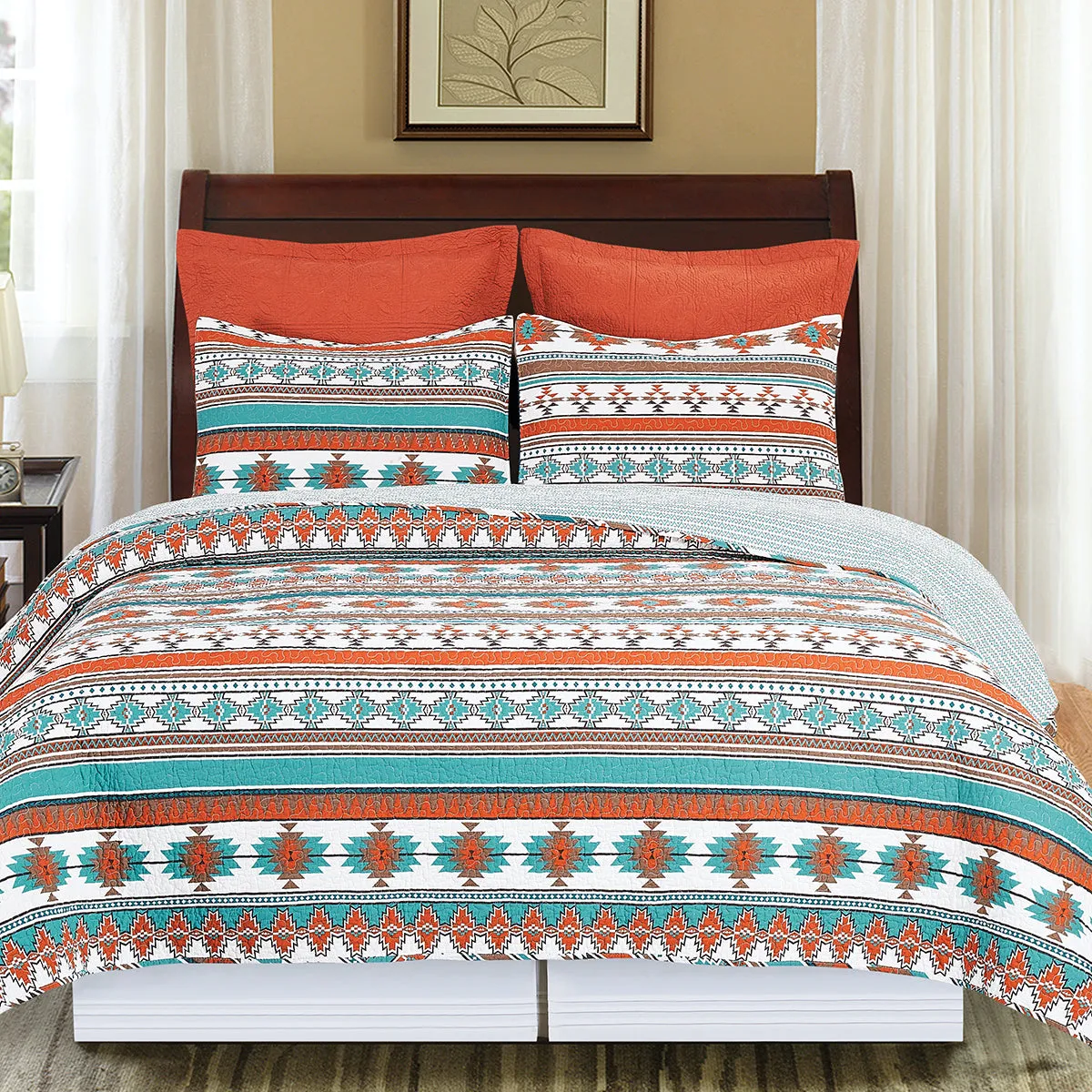 Aqua Valley Quilt Set