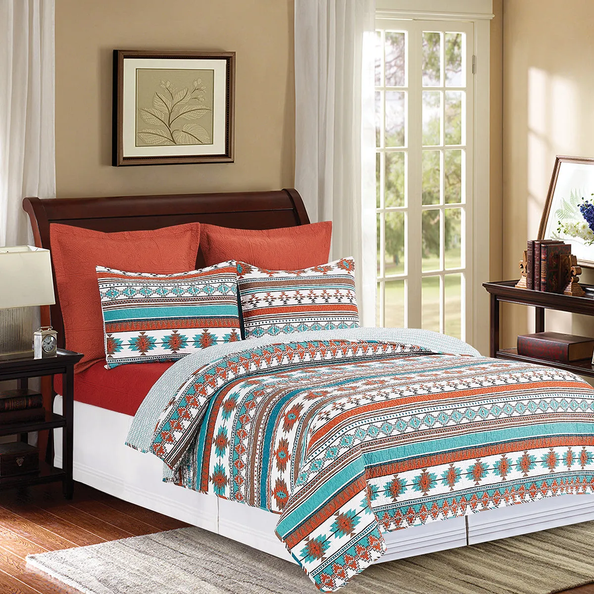 Aqua Valley Quilt Set