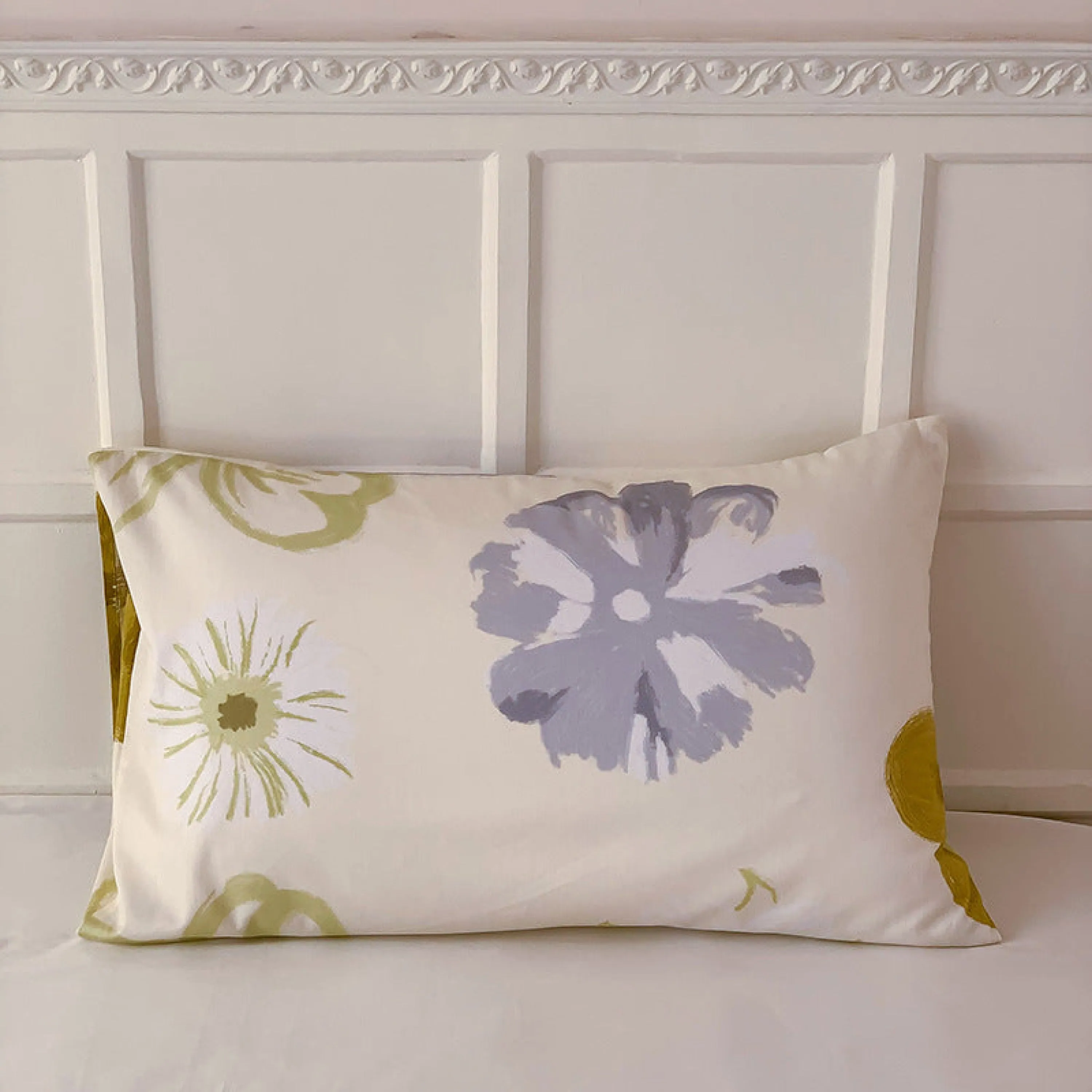 Assorted Cool Tone Floral & Patterned Pillowcases