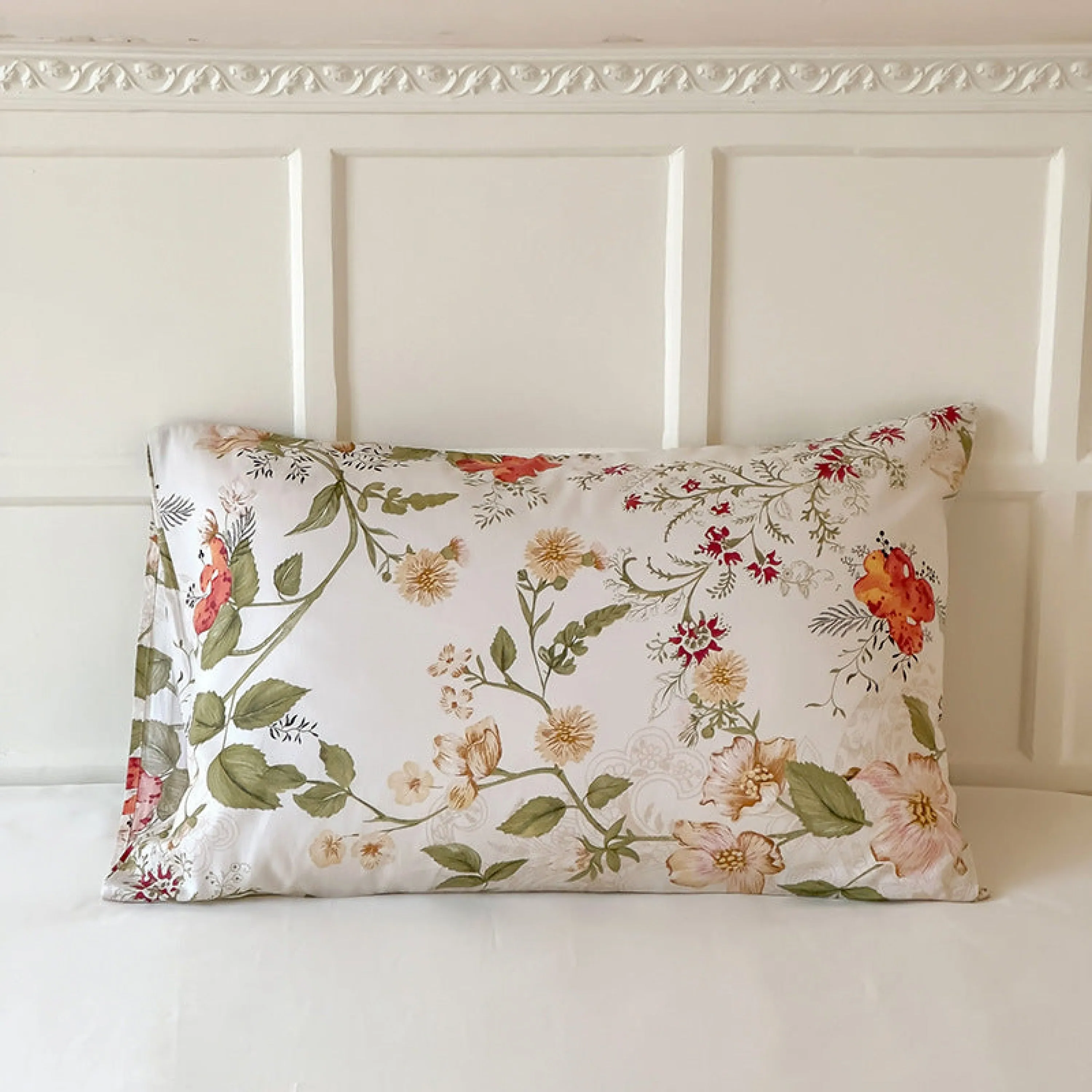 Assorted Cool Tone Floral & Patterned Pillowcases