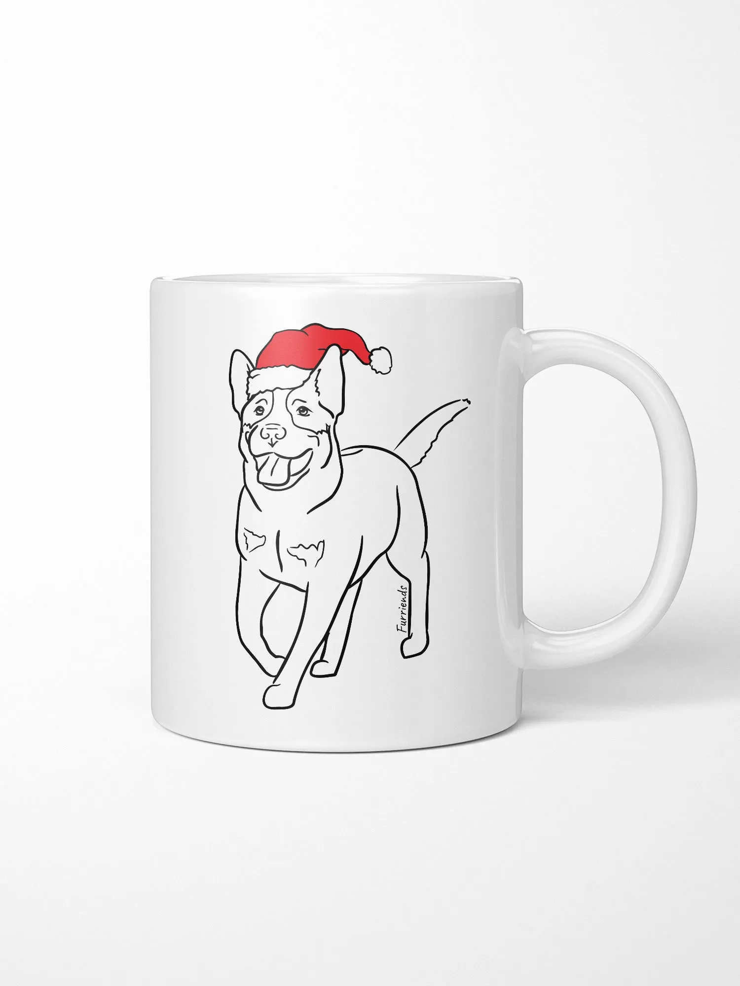 Australian Cattle Dog Christmas Edition Ceramic Mug