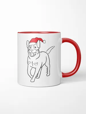 Australian Cattle Dog Christmas Edition Ceramic Mug