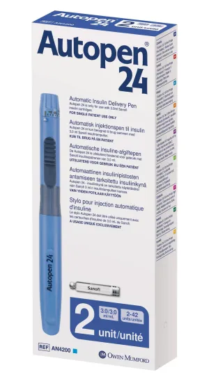 Autopen 24 Reusable Injection Pen 2-42 Units - 3ml