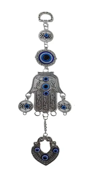 Ayoni Turkish Hamsa Hand Evil Eye Nazar Battu for Home and Office Protection