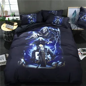 Bedding Set Skull Head Foreign Trade 3D Three Or Four Sets