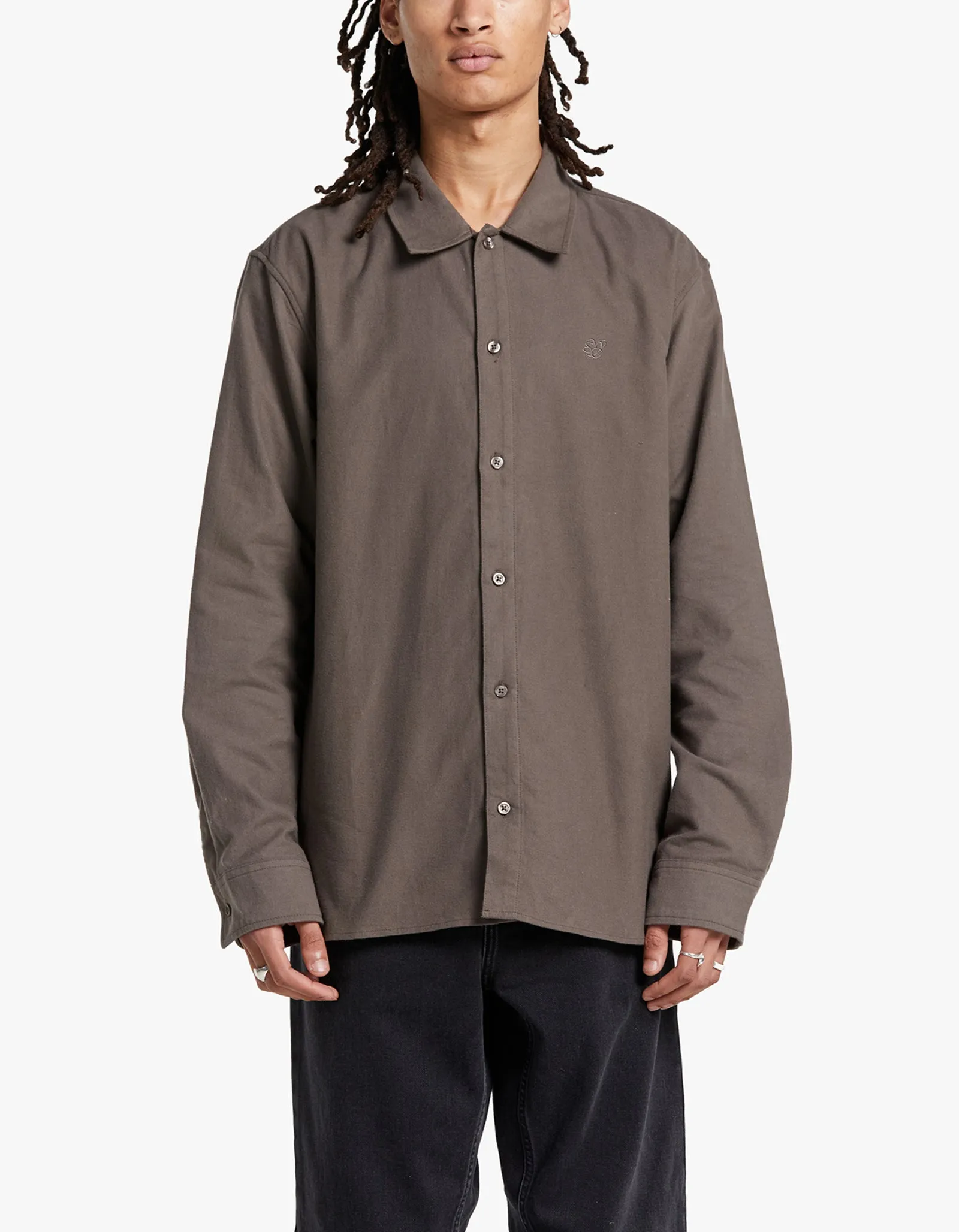 Broome Flannel Long Sleeve Shirt - Bungee