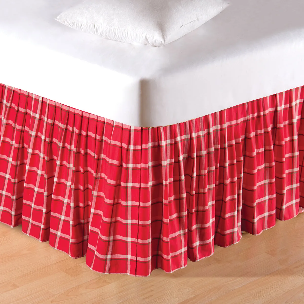 Christmas Collage Queen Bed Skirt