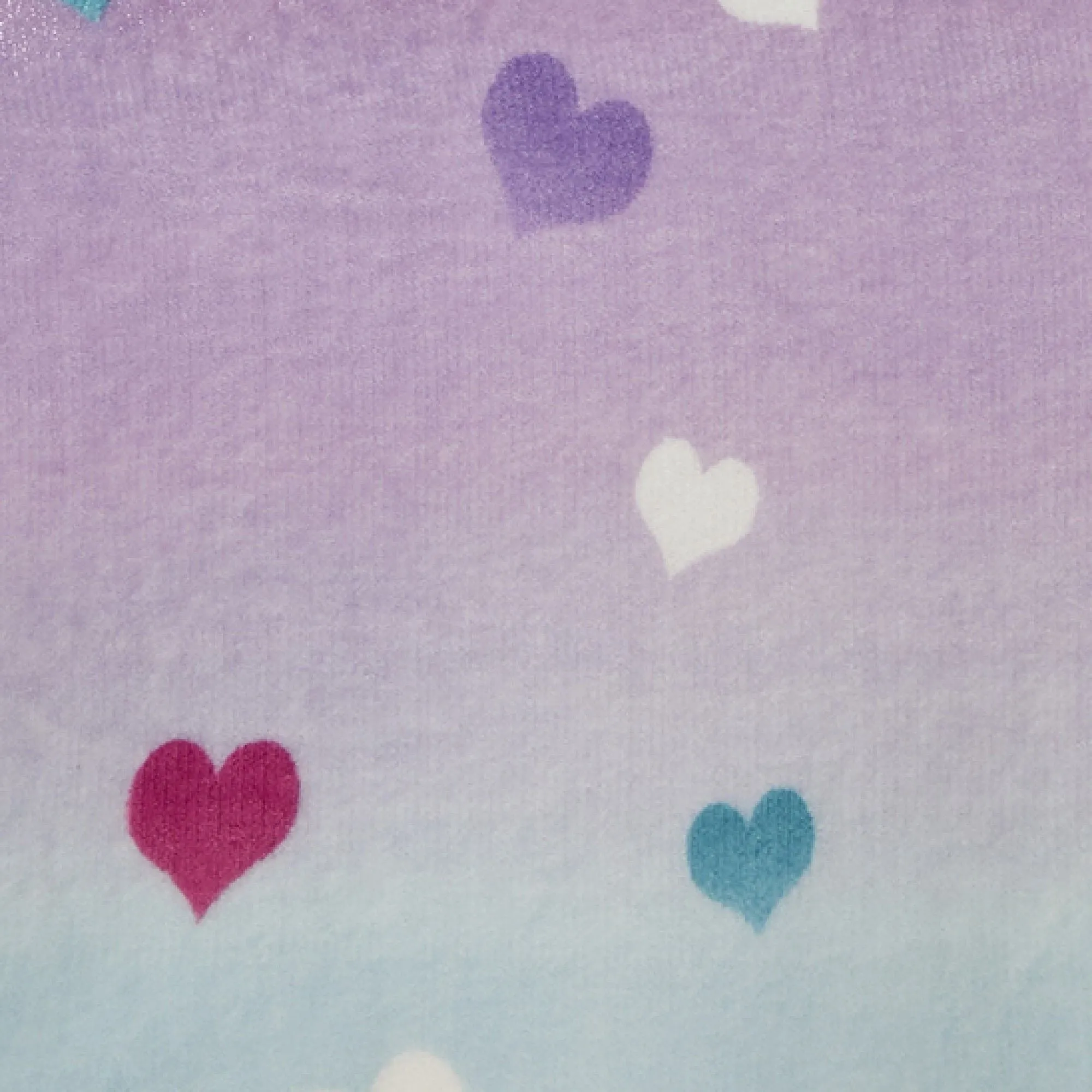 Cosy Ombre Heart Duvet Cover Set by Bedlam in Multi