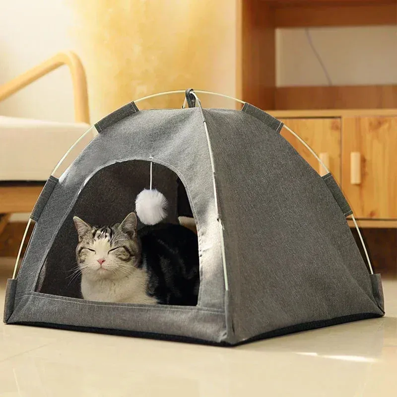 Cozy Tent Bed for Cats