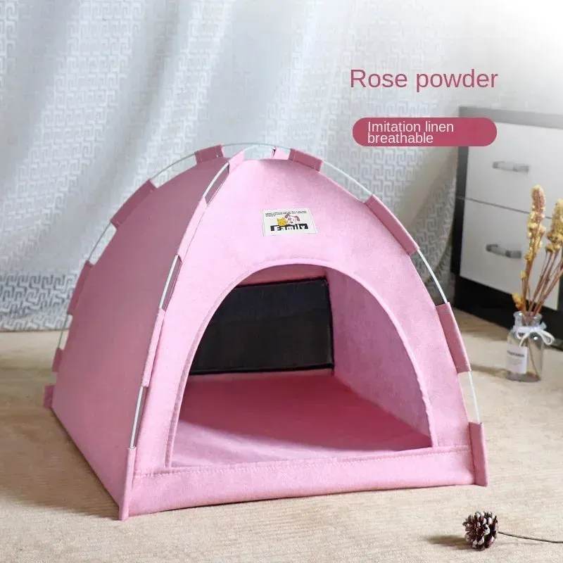 Cozy Tent Bed for Cats