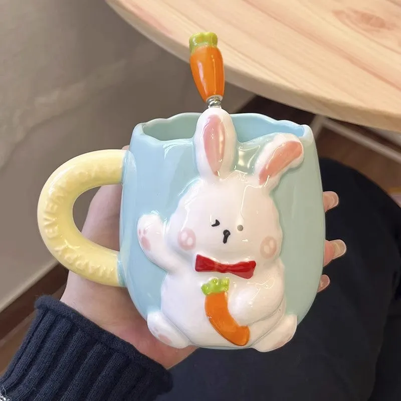 Cute Rabbit Ceramic Mugs PN6194