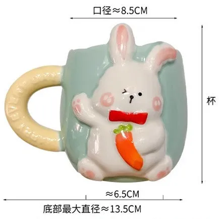 Cute Rabbit Ceramic Mugs PN6194