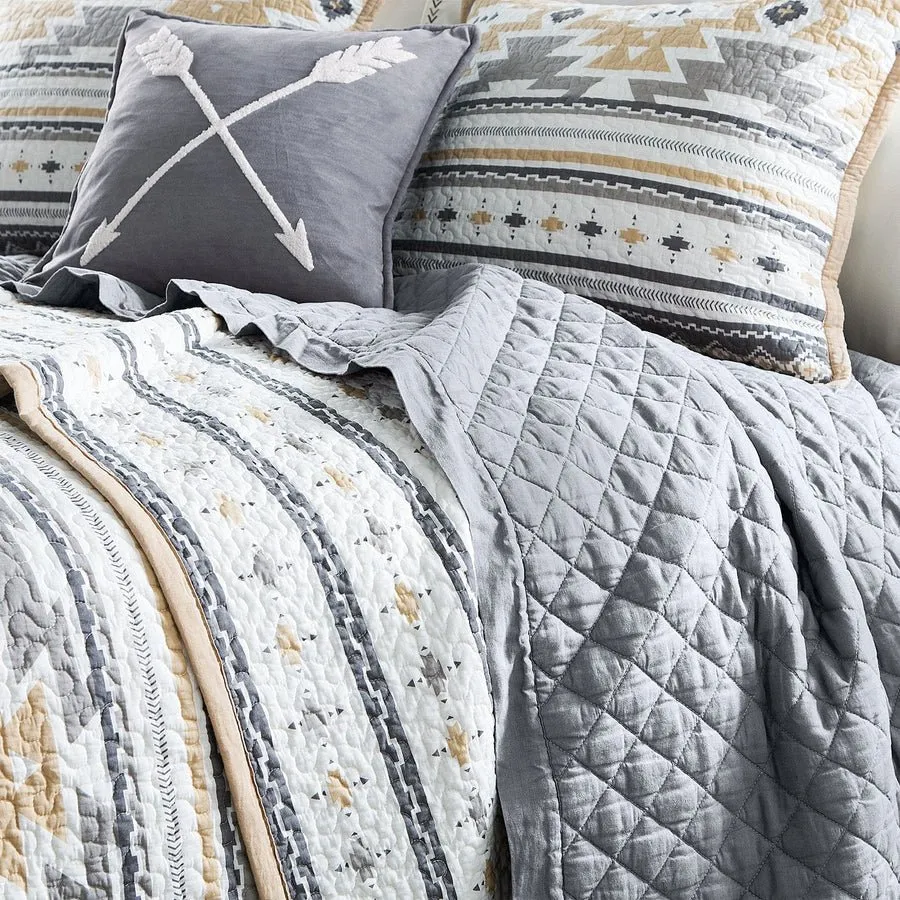 Desert Sage Reversible Quilt Set - King