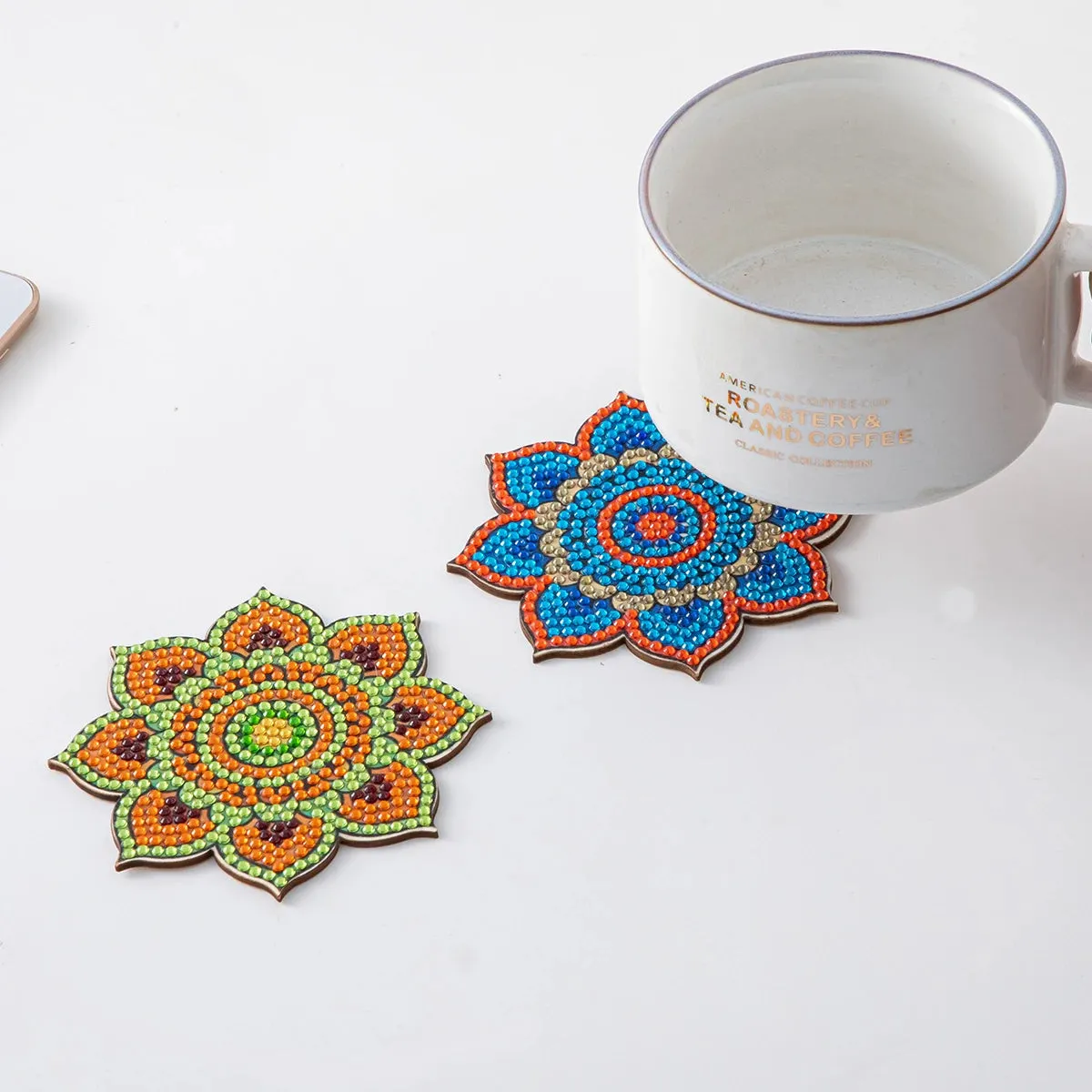 Diamond Painting Coaster Set Mandala 6pc/Sets