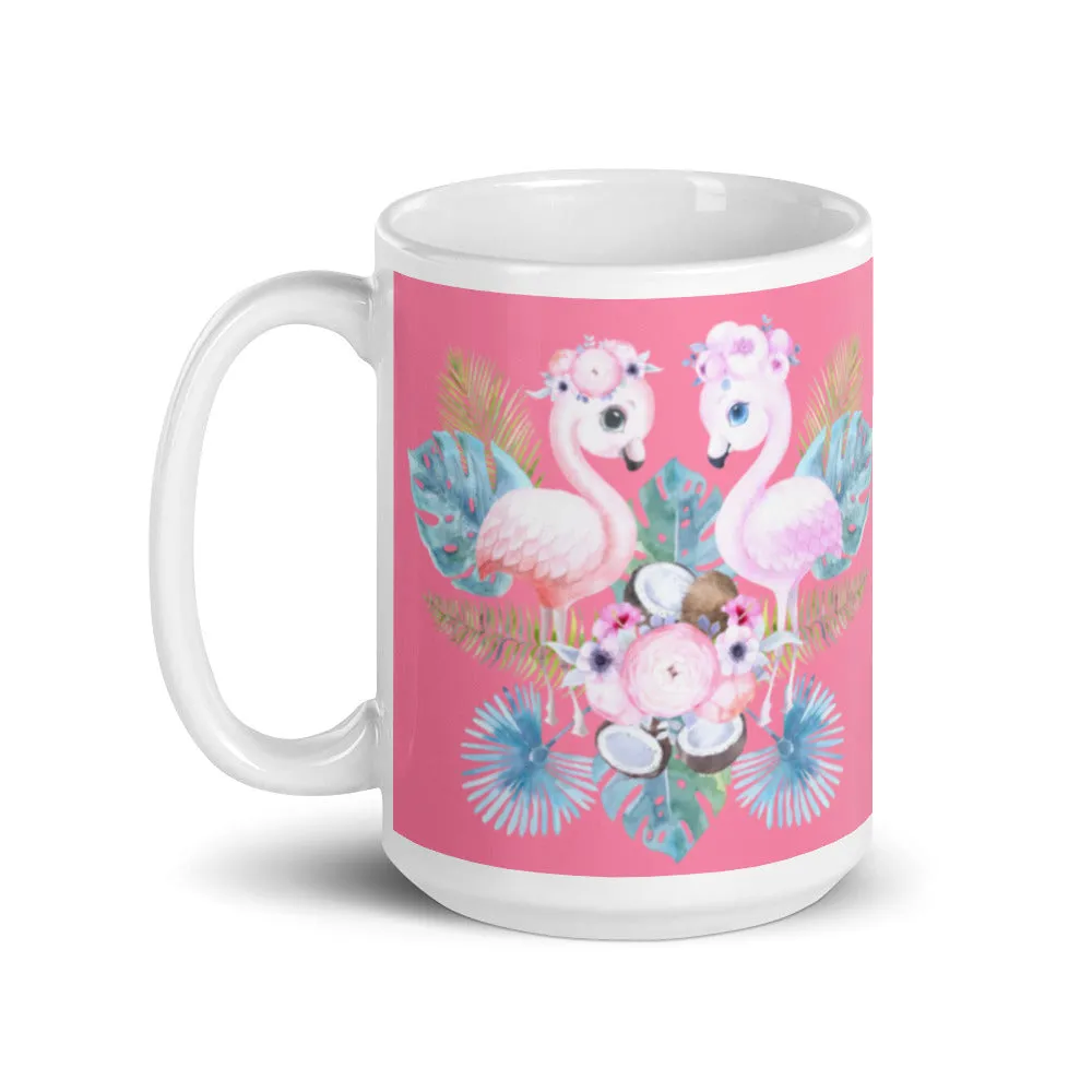 Flamingo light pink coffee mug