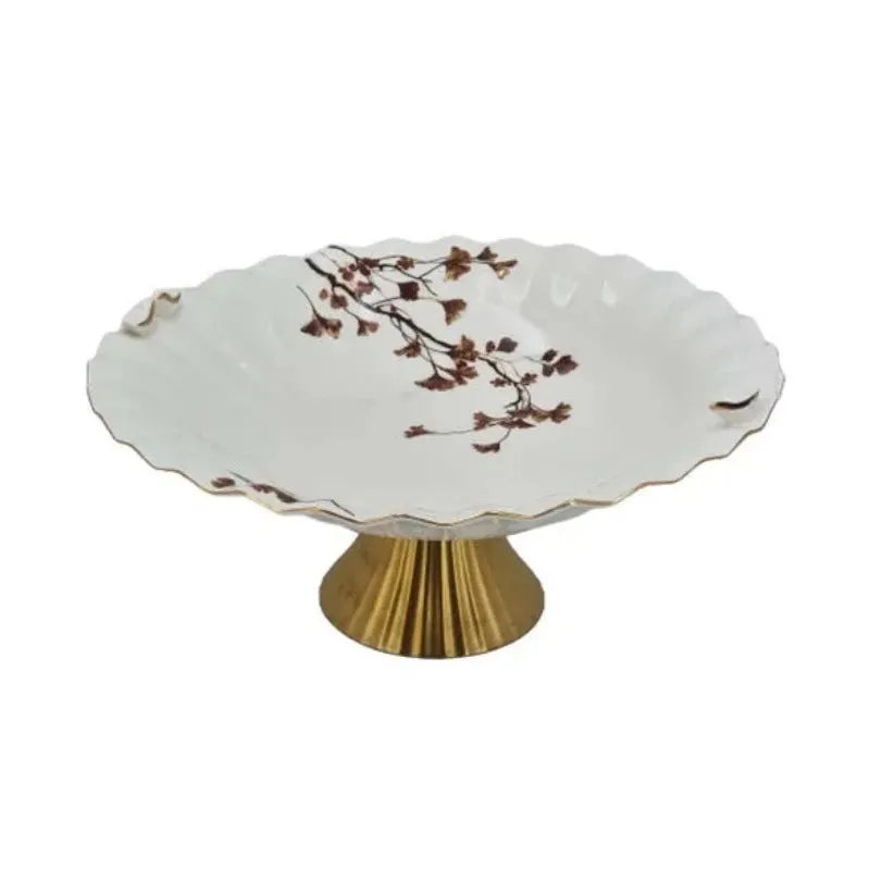 Floral Serving Bowl/Dish 14"