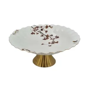 Floral Serving Bowl/Dish 14"