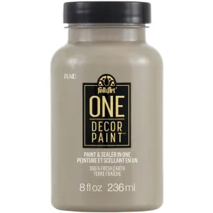 FolkArt ONE Decor Satin Paint 8oz - Fresh Earth*