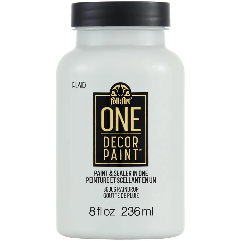 FolkArt ONE Decor Satin Paint 8oz - Raindrop