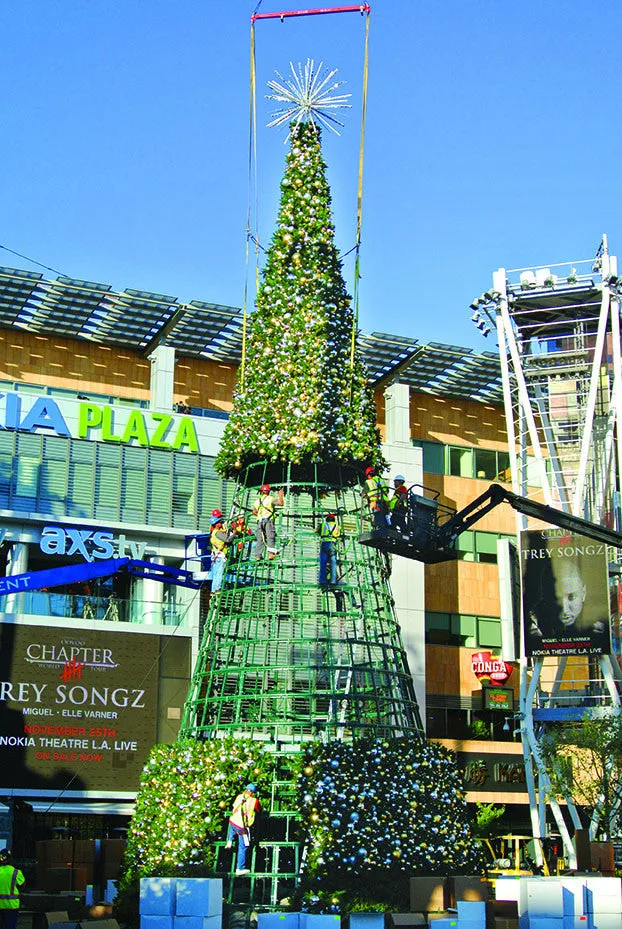 Giant Sequoia Tower Christmas Tree