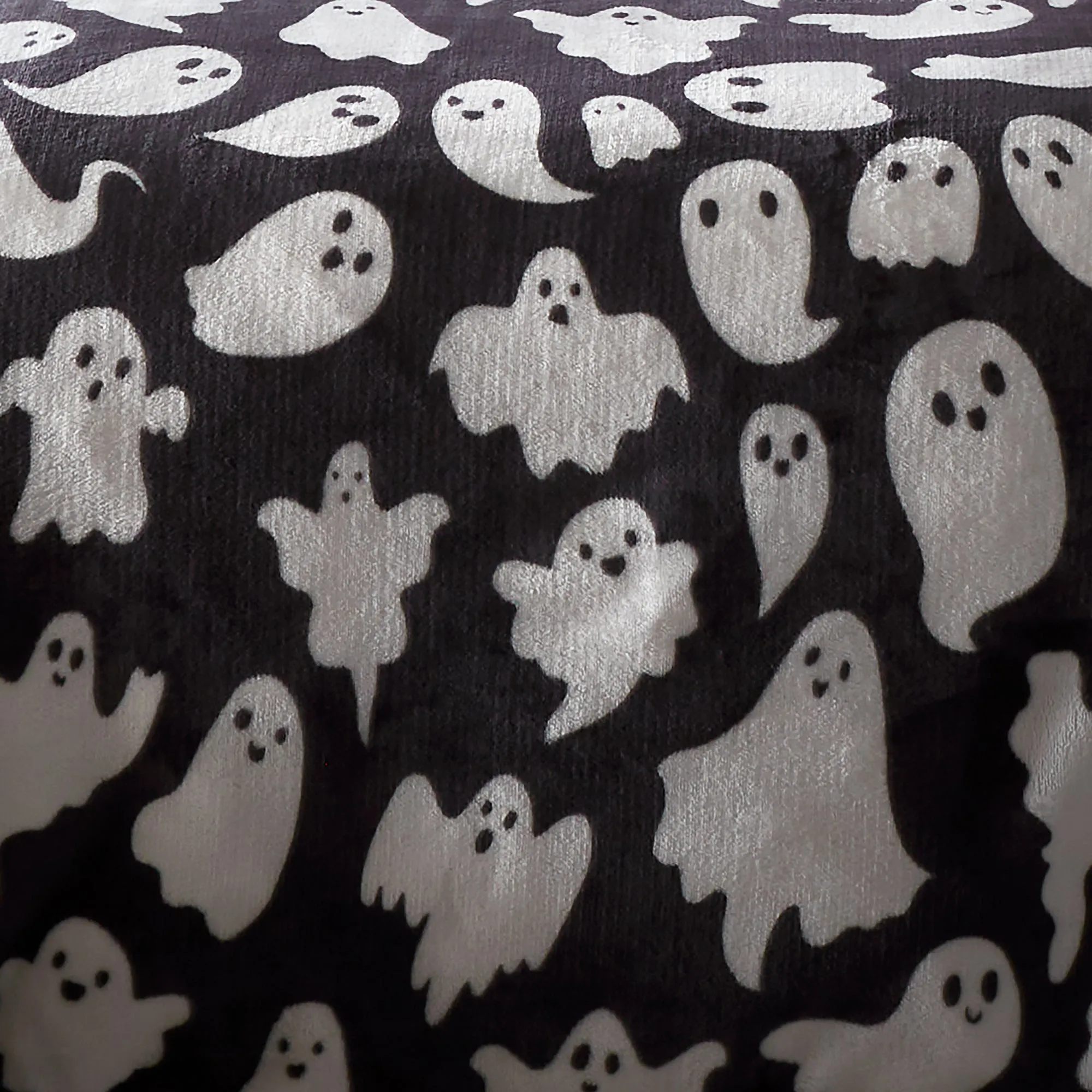 Halloween Spooky Ghosts Duvet Cover Set by Bedlam in Grey