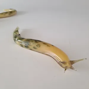 Handmade Glass Banana Slug Figurine