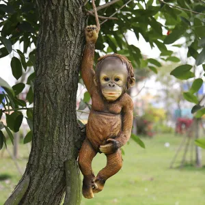 Hanging Monkey Figurine for Outdoor and Indoor Decoration | Fun Gift