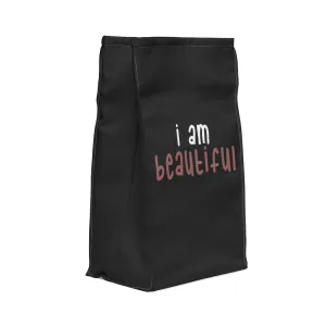 IAC  Home & Livings-Kitchen Accessories  / Kitchen Accessories / Polyester Lunch Bag / I am beautiful white with pink