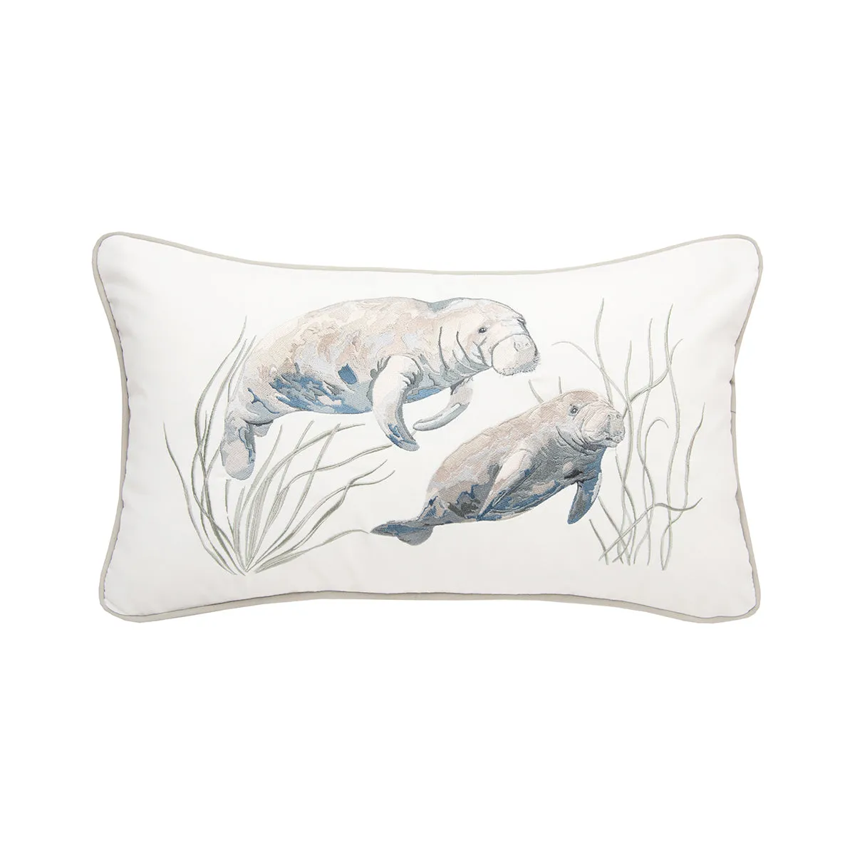 Manatee Indoor Outdoor Lumbar Pillow