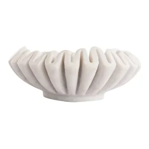 MARBLE FLUTED DISH