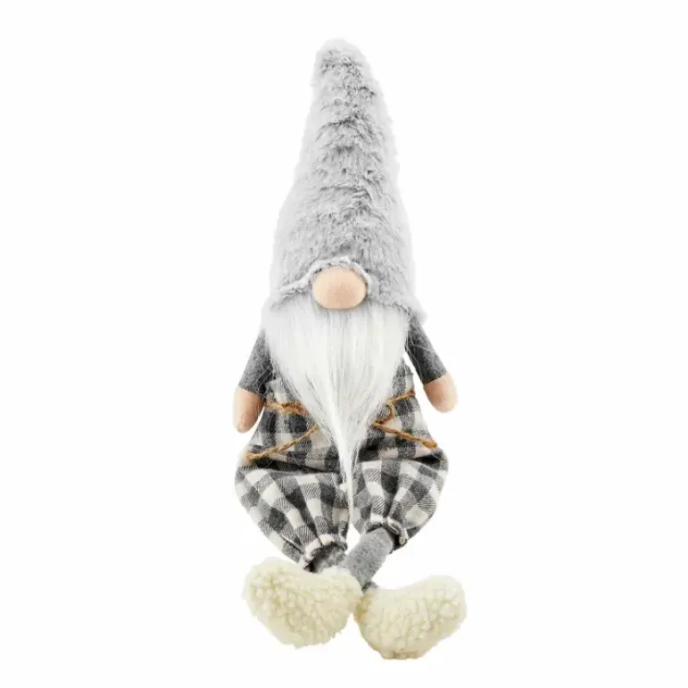 Mudpie Grey Neutral Decorative Hat Gnome Collection