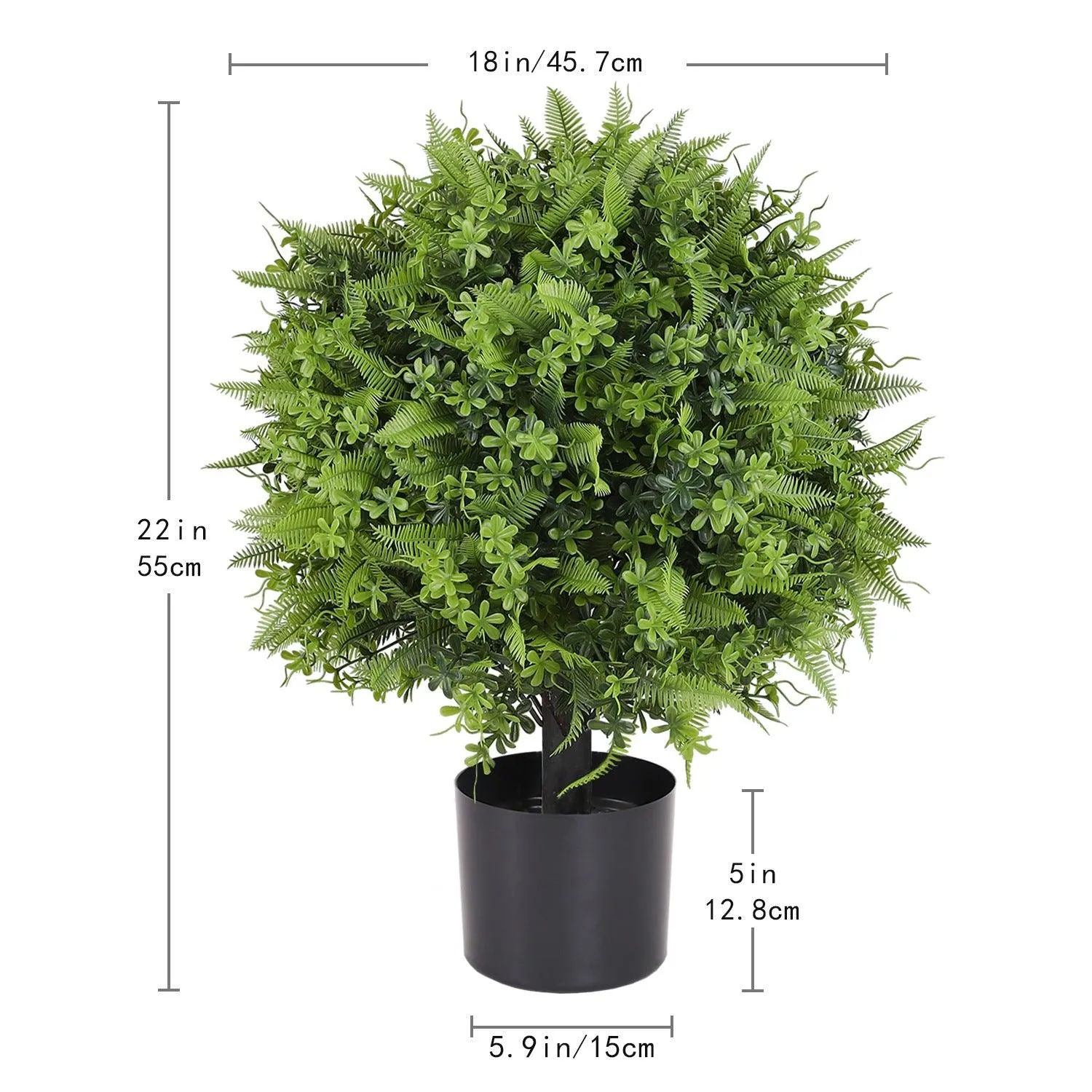 Mypoetree Artificial Boxwood Outdoor Topiary Trees