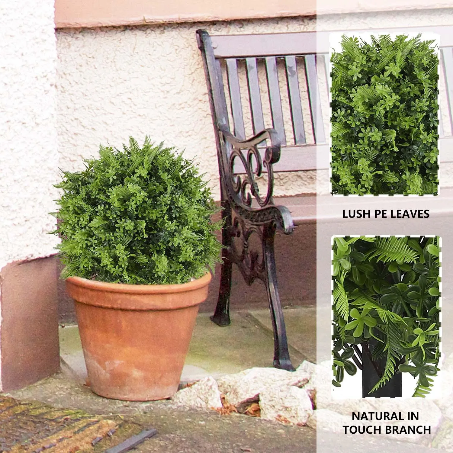 Mypoetree Artificial Boxwood Outdoor Topiary Trees